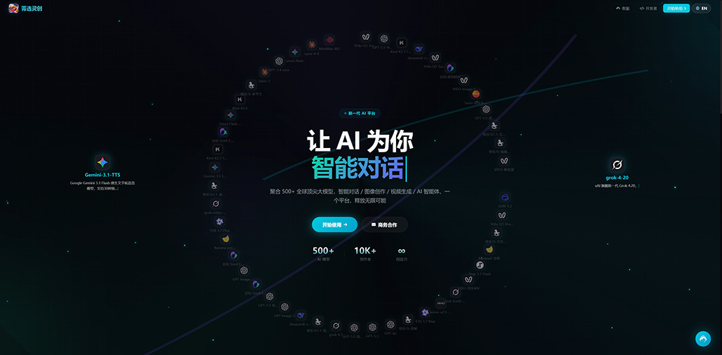 菁选灵创平台控制台总览